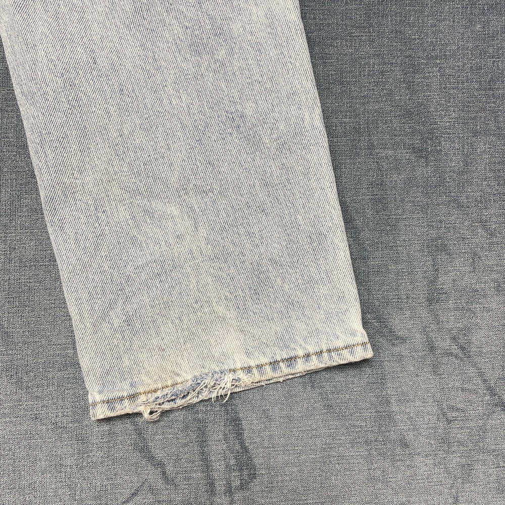 Pacsun 90s Boyfriend Jeans Womens 23 Blue Light Wash Distressed Straight Leg - Picture 15 of 16